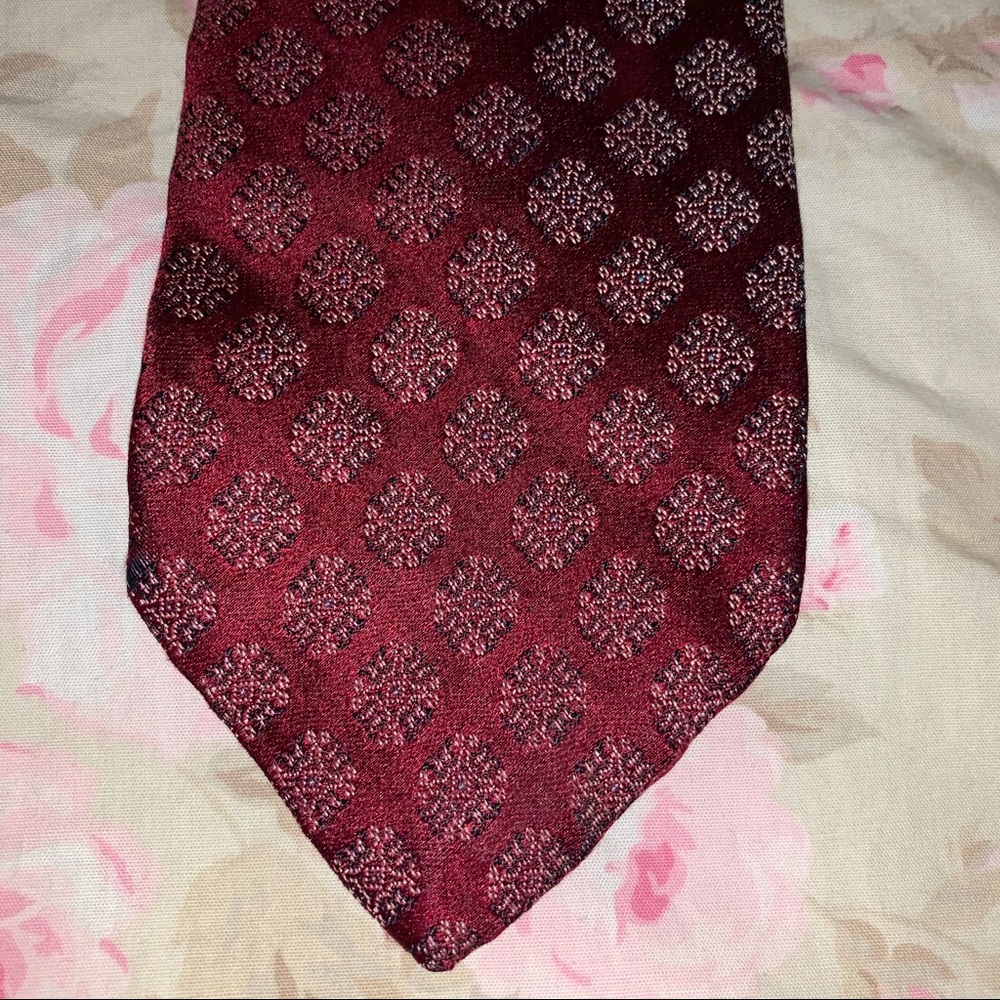 Damaged Christian Dior Classic Maroon Neck Tie - Damaged